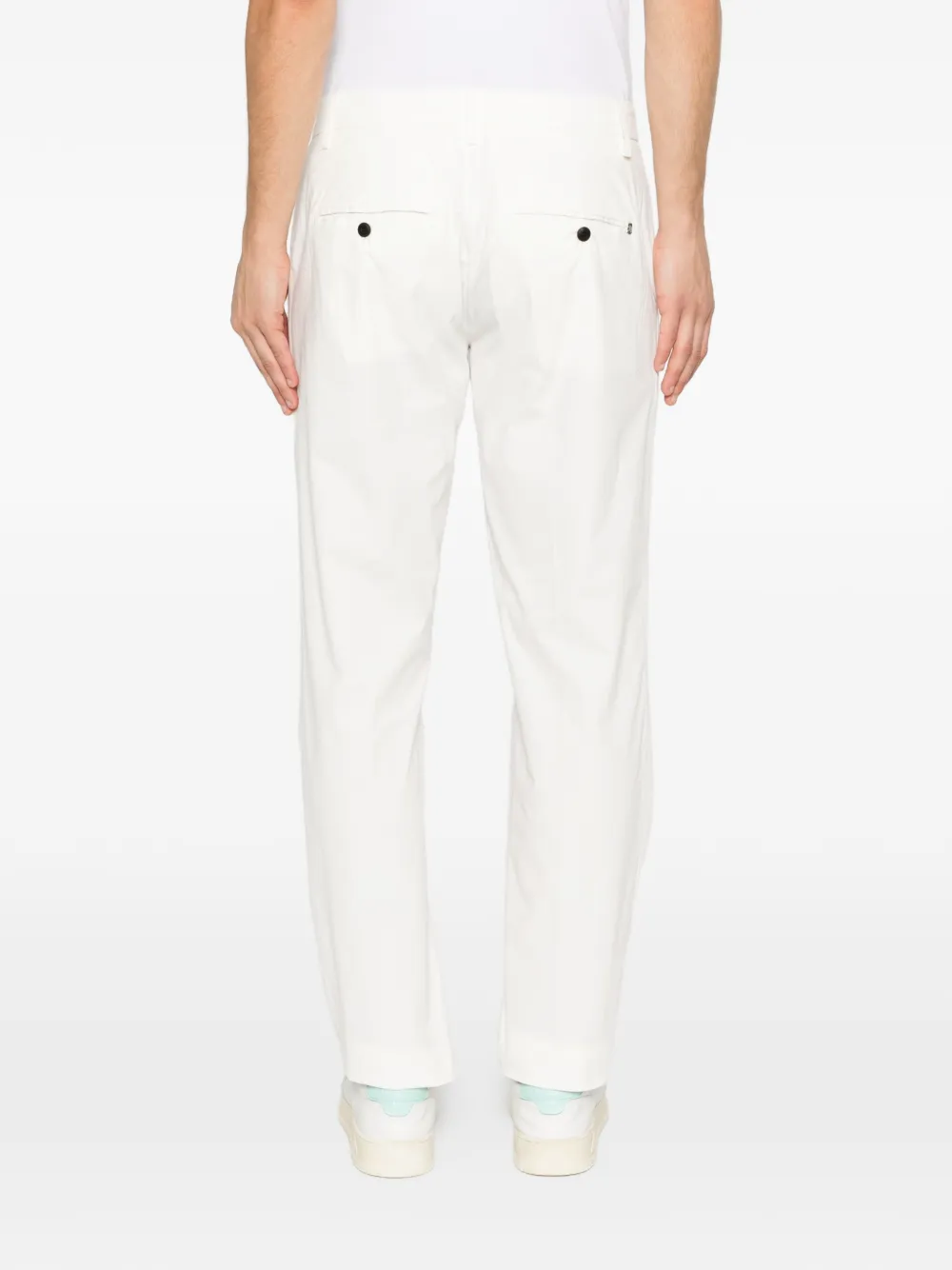 DONDUP Gaubert pantalon met plooien Wit