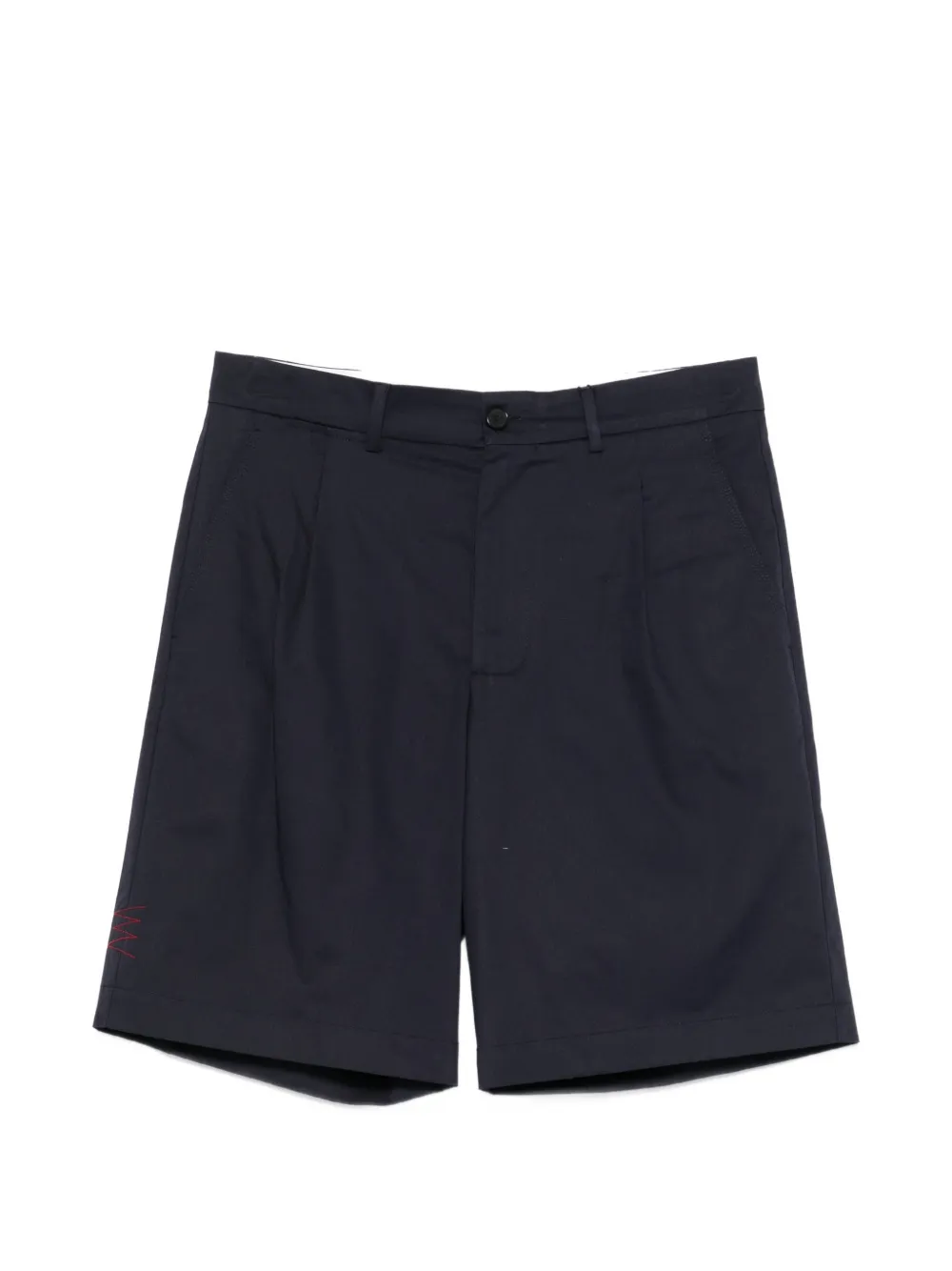 Amaranto Belt-loops Shorts In Blue