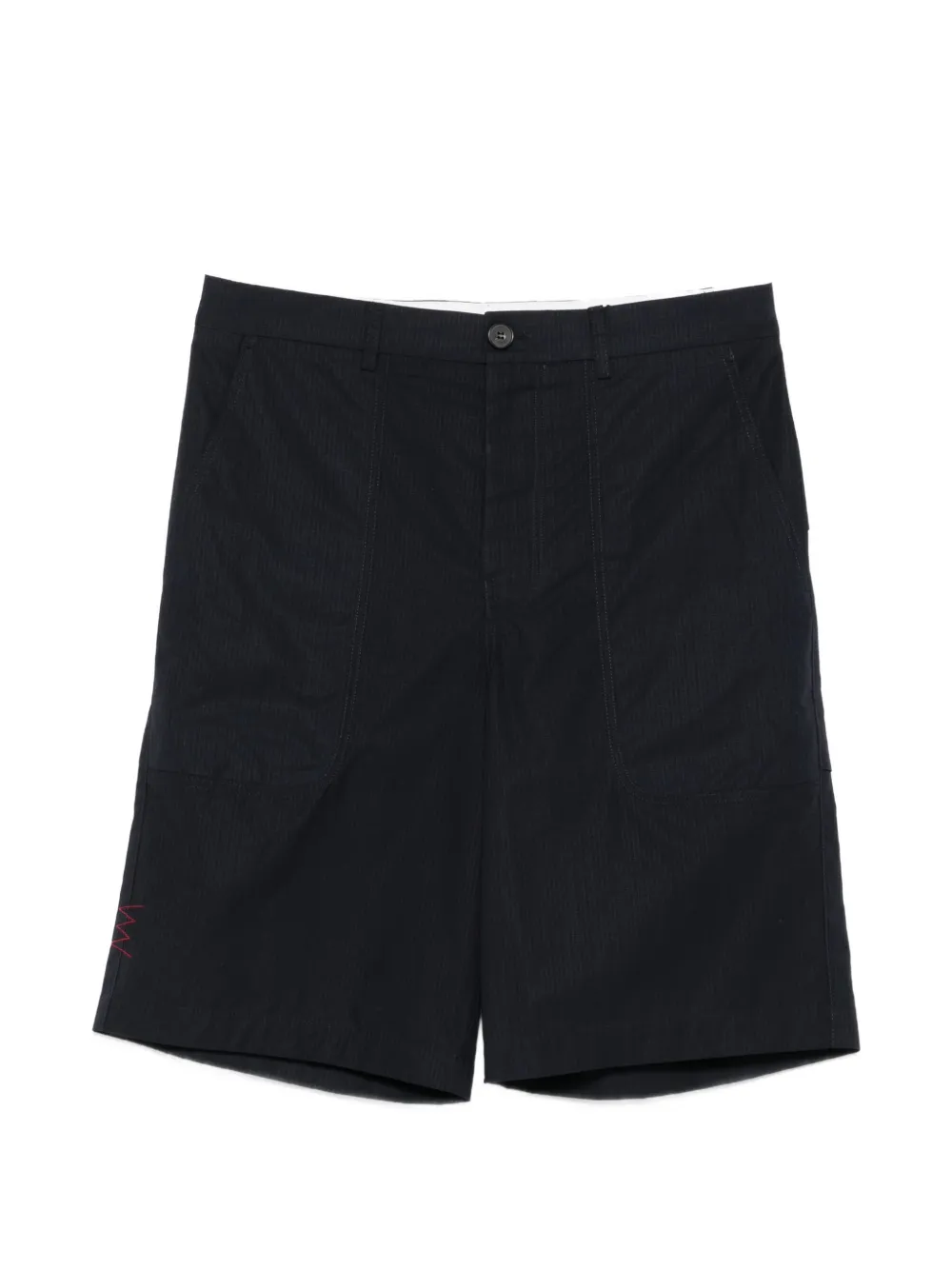 Amaranto Belt-loops Shorts In Blue