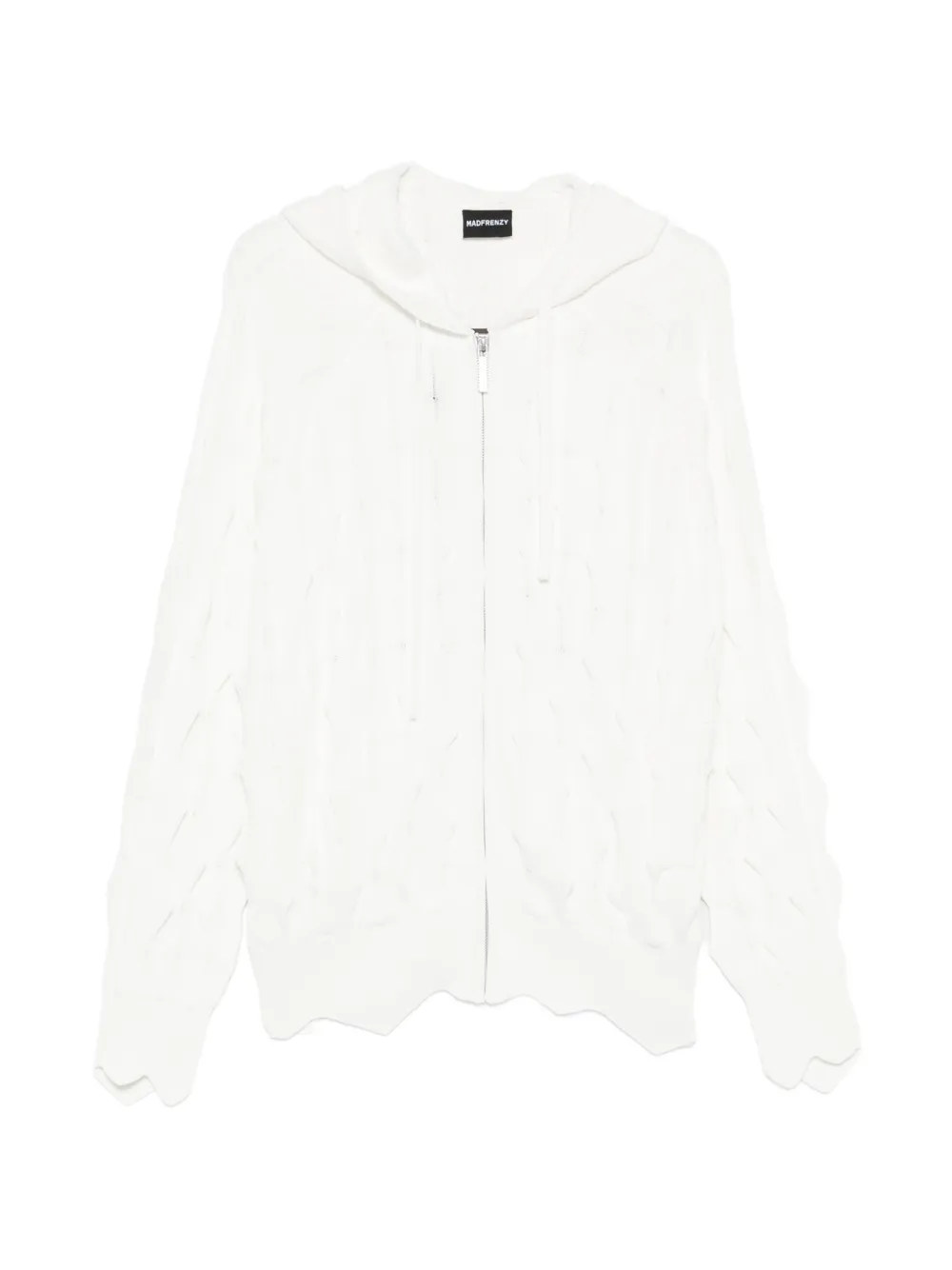 MADFRENZY zip-up hoodie - Weiß