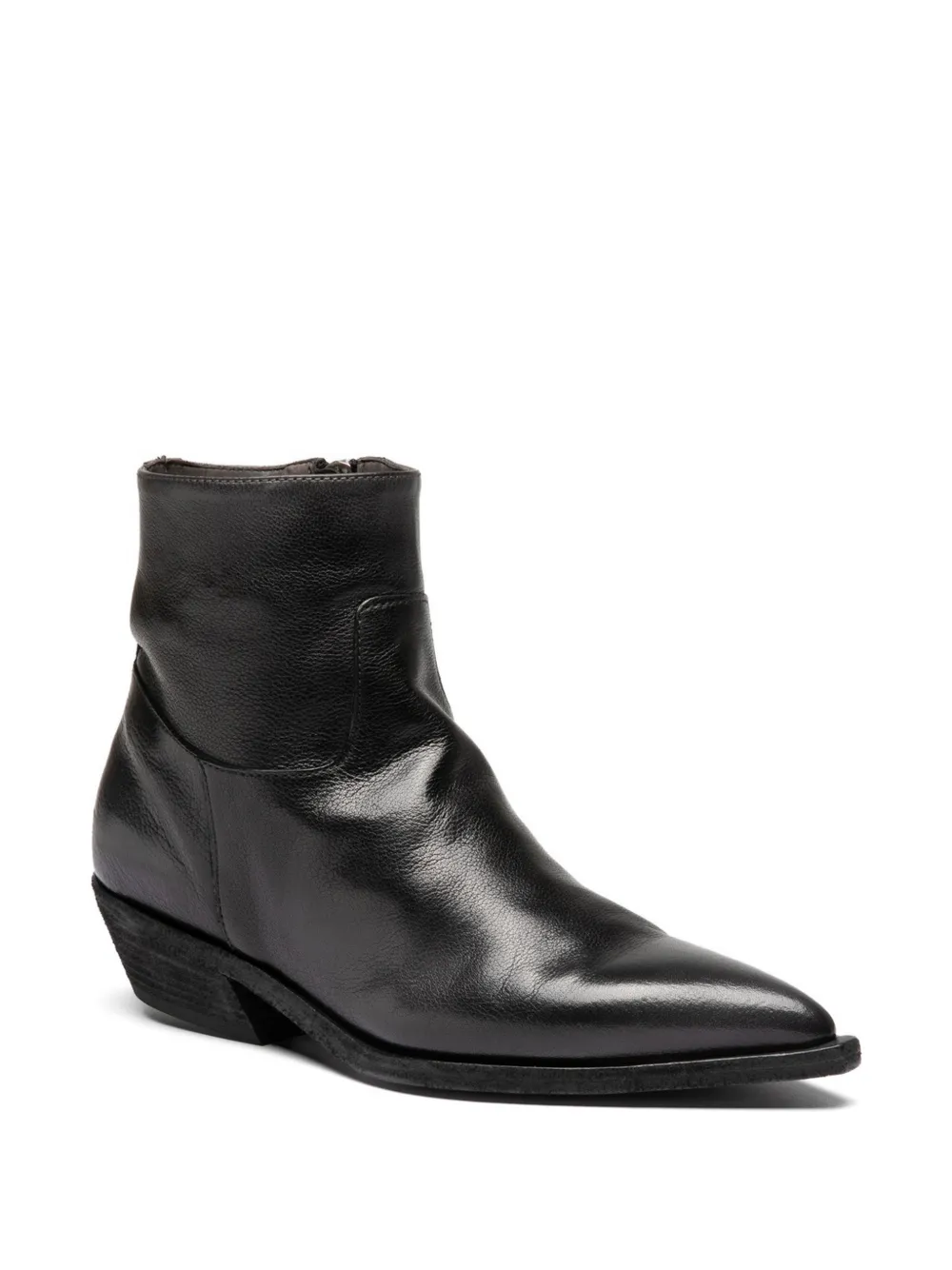 Officine Creative Noelie DD leren laarzen met puntige neus Zwart