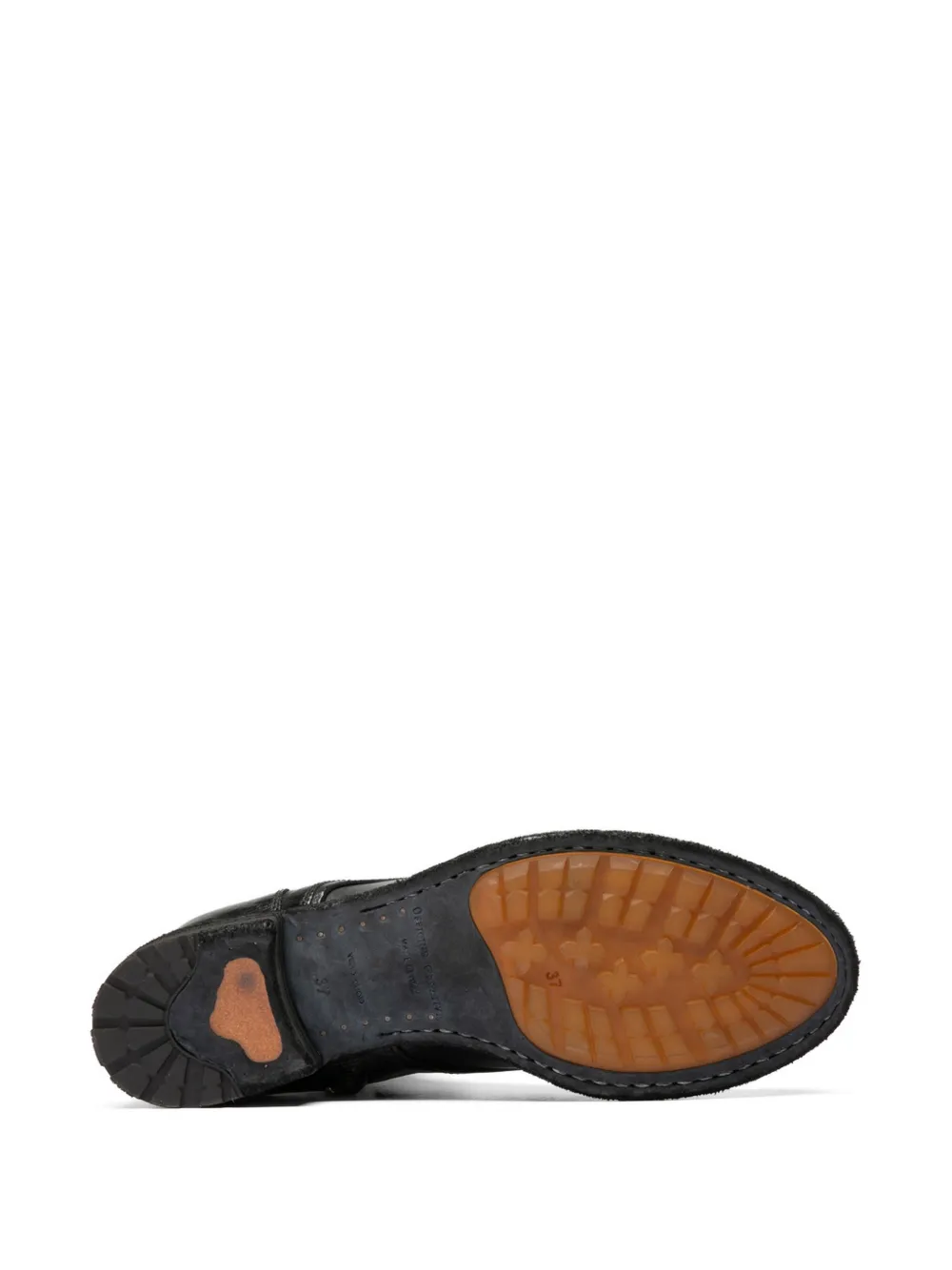 Officine Creative Lexikon leren laarzen met rits Zwart