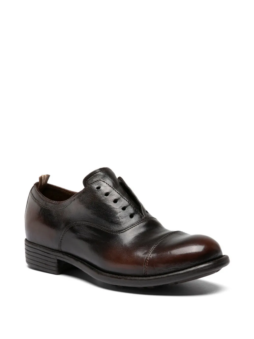 Officine Creative Calixte 003 patina leather derby Bruin