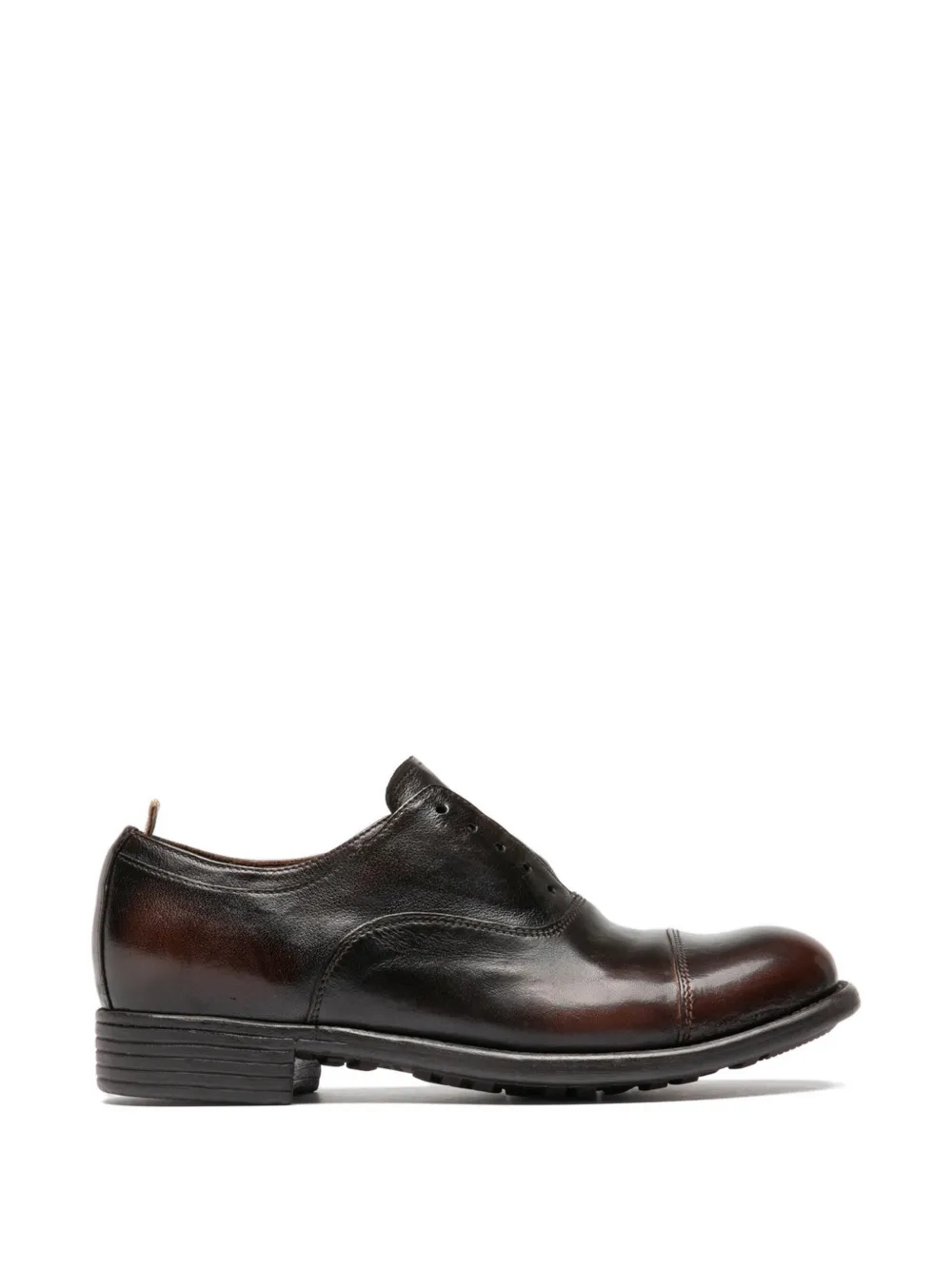 Officine Creative Calixte 003 patina leather derby - Marrone
