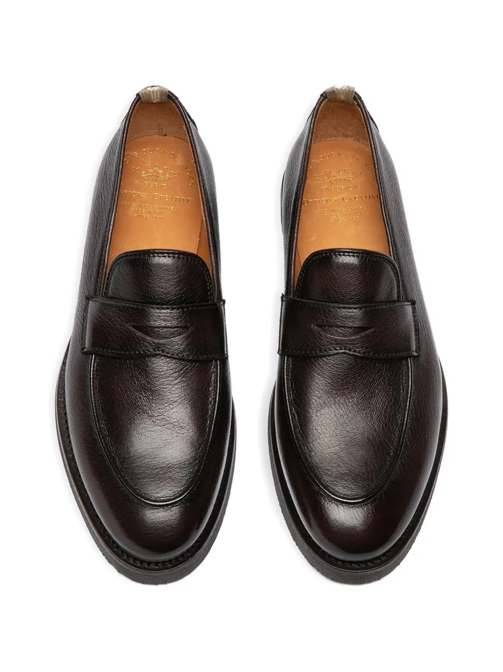 Officine Creative Opera Flexi leren loafers Bruin