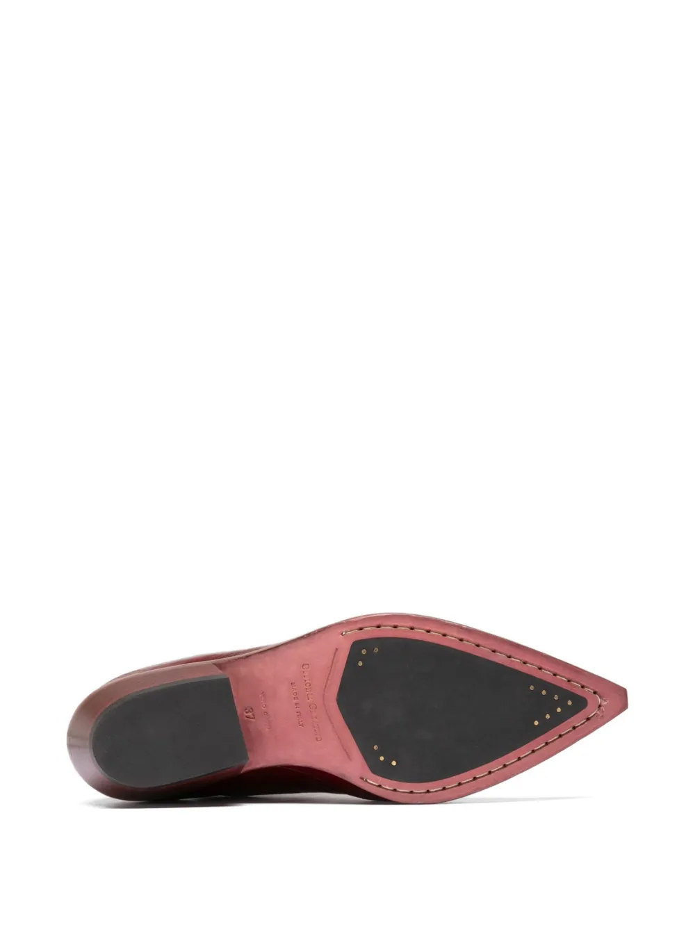 Officine Creative Noelie DD leren laarzen met rits Rood