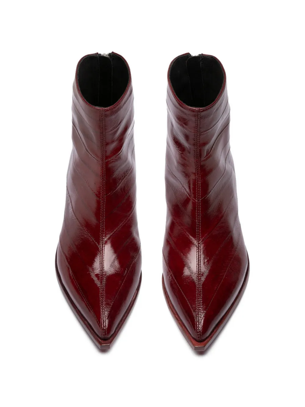 Officine Creative Noelie DD leren laarzen met rits Rood