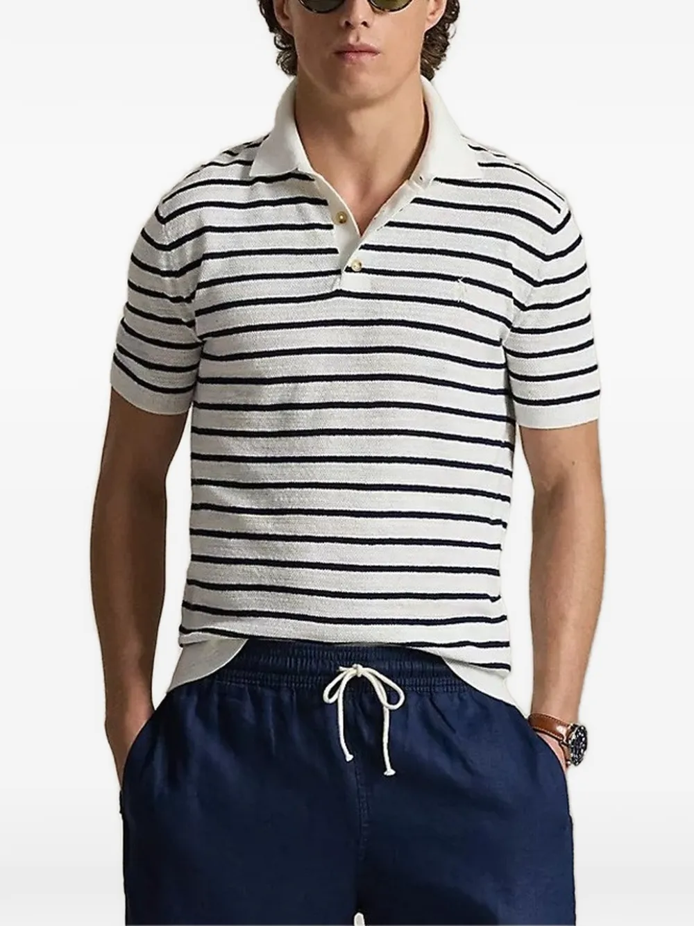 Polo Ralph Lauren striped polo shirt - Weiß