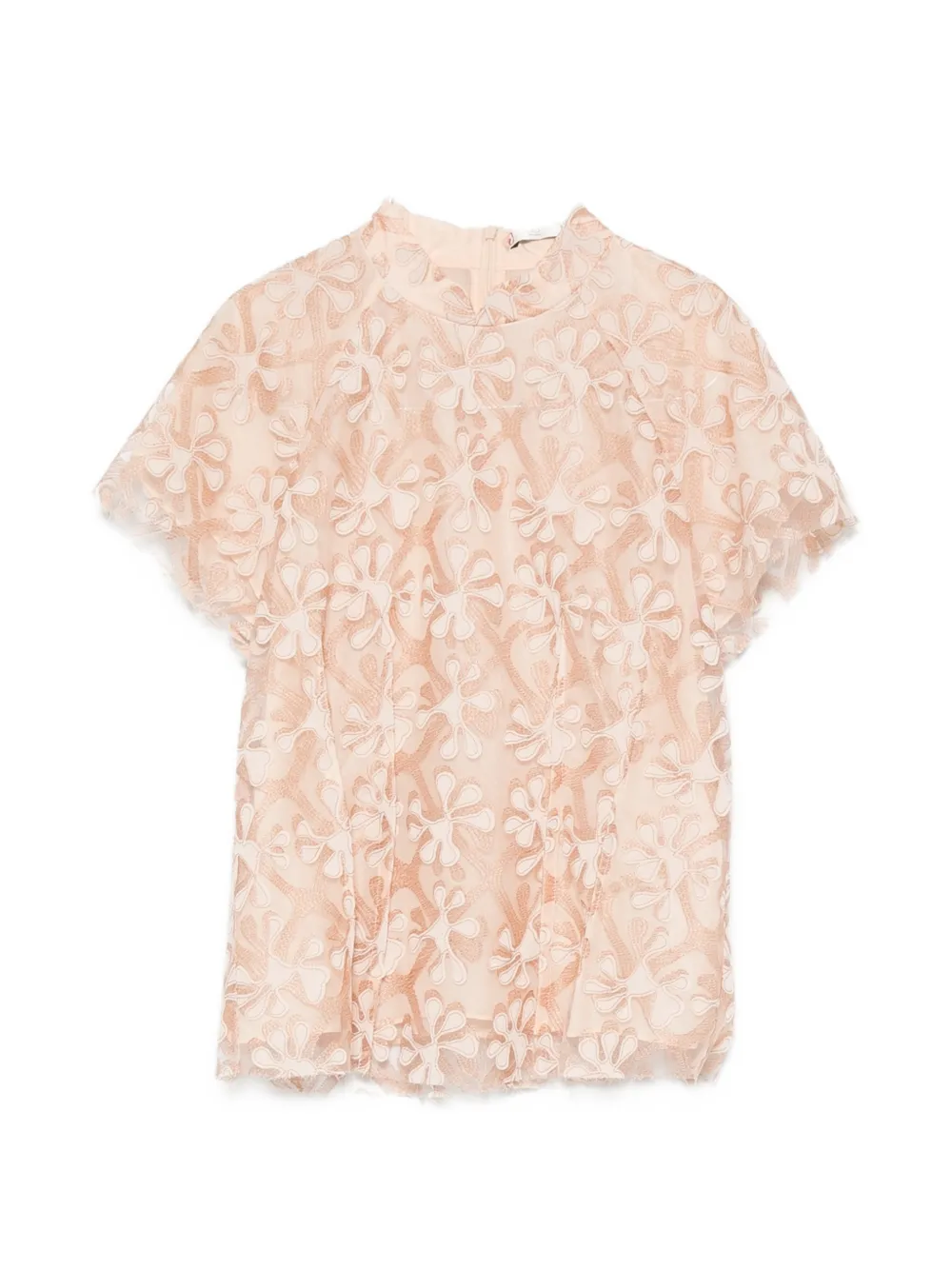 Hui Hui Daisy floral-embroidered blouse - Rosa