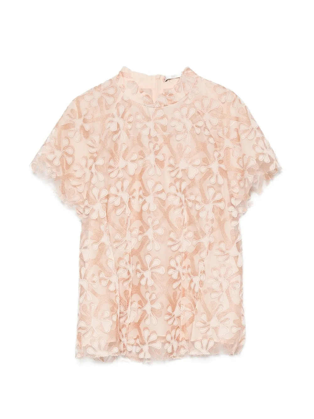 Hui Hui Daisy floral-embroidered blouse - Rosa