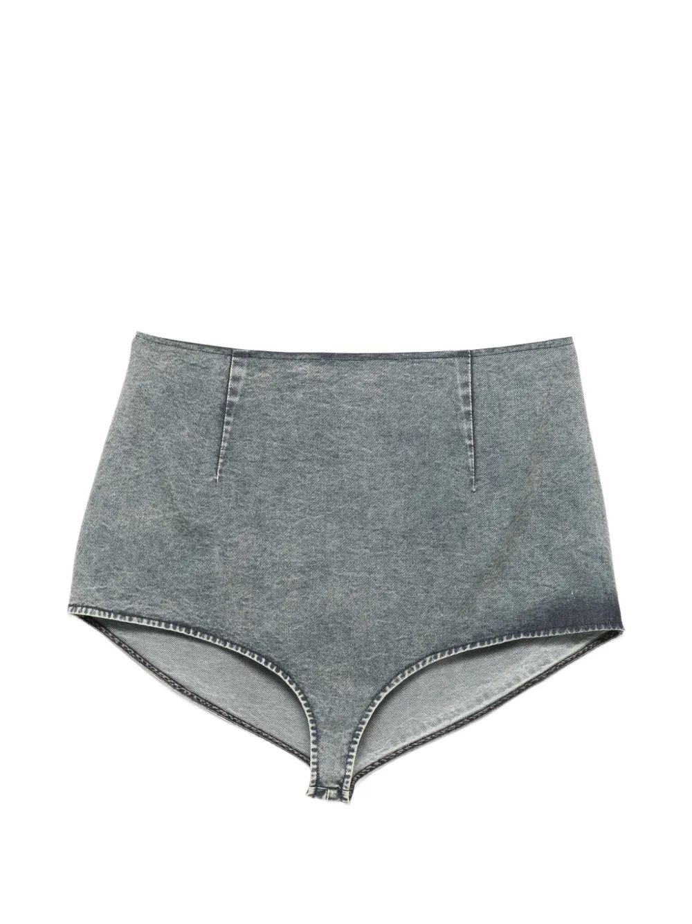 Hui Hui zip-fastening mini shorts - Blue