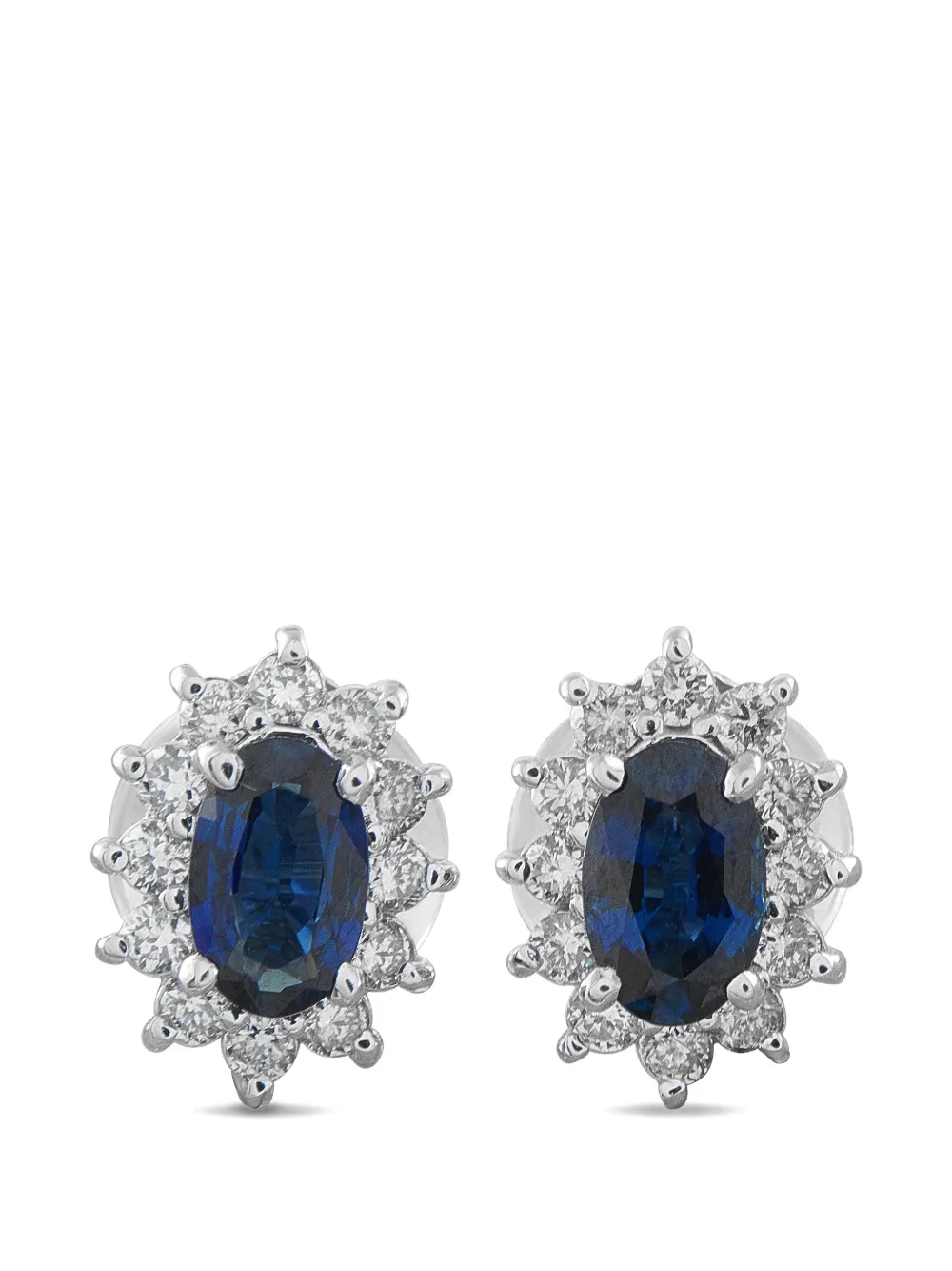 LB Exclusive diamond sapphire earrings - Argento
