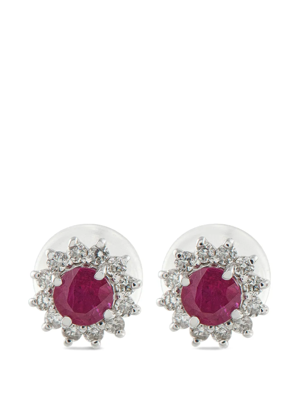 LB Exclusive ruby diamond earrings - Argento