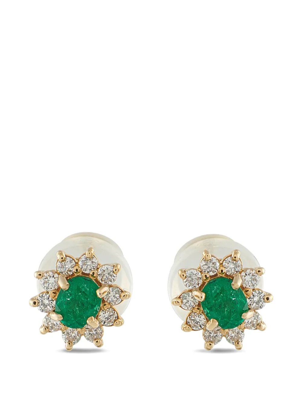 LB Exclusive diamond emerald earrings - Oro