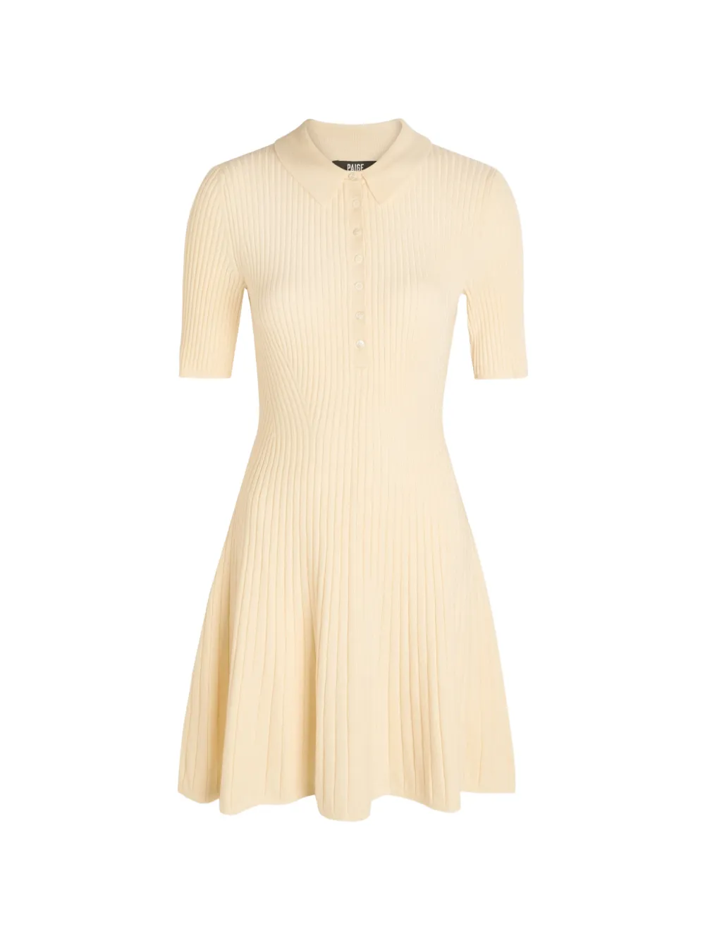 PAIGE Olie ribbed mini dress - Toni neutri