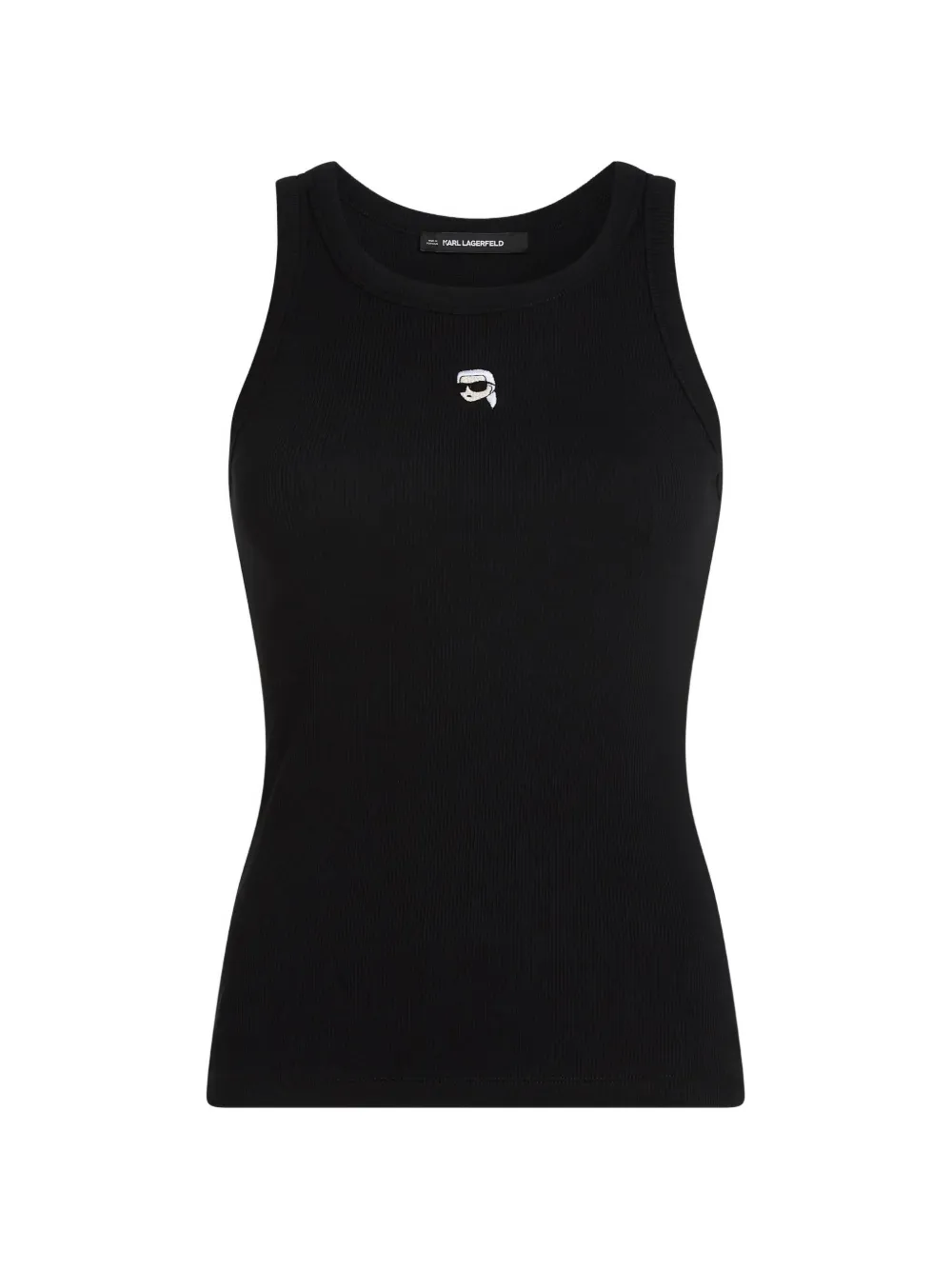 Karl Lagerfeld Ikon ribbed tank top - Nero