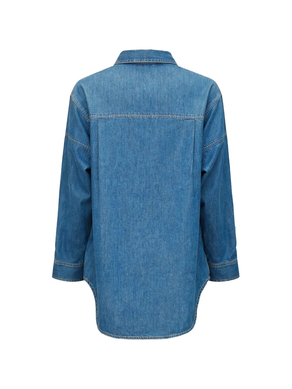 3.1 Phillip Lim Oversized chambray blouse Blauw