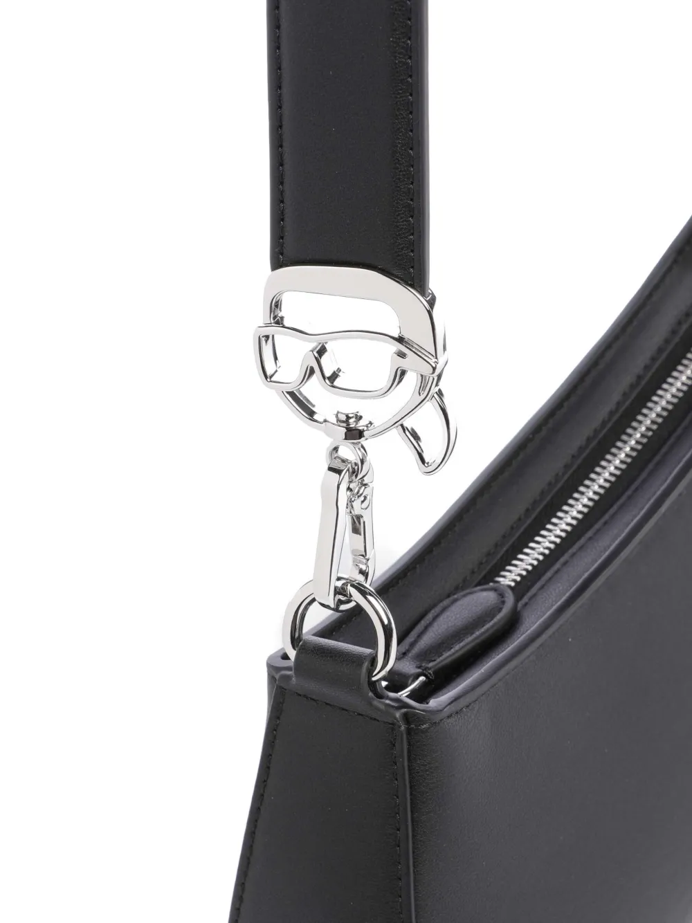 Karl Lagerfeld Ikon schoudertas met logodetail Zwart