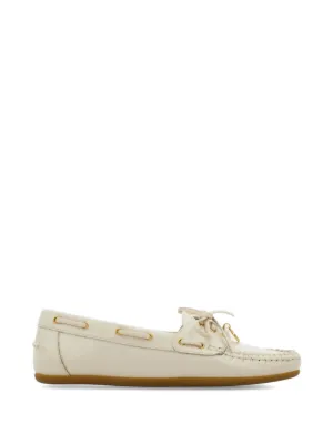 Ferragamo レザーローファー | ホワイト | FARFETCH JP