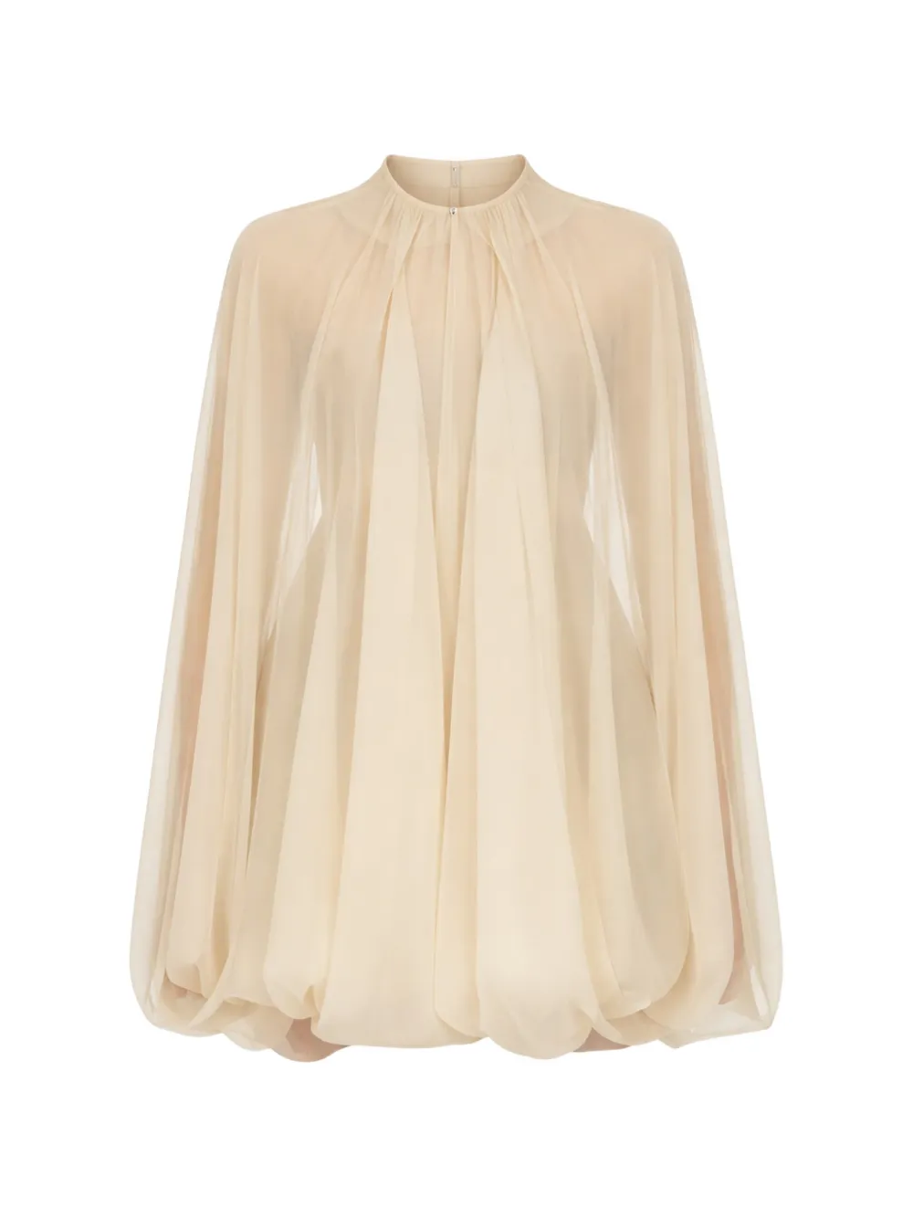 Rick Owens Luxor high-neck cape jacket - Nude