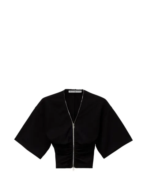 Alexander Wang zip-up ruched top