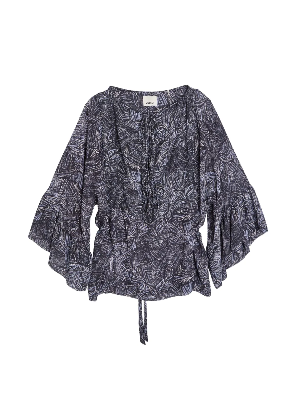 ISABEL MARANT Tekia graphic-print blouse - Blu
