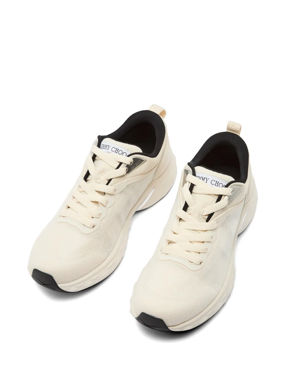 Jimmy Choo Diamond Run mesh sneakers Beige