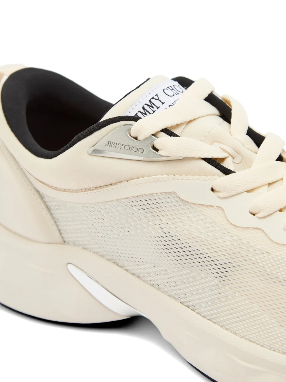 Jimmy Choo Diamond Run mesh sneakers Beige