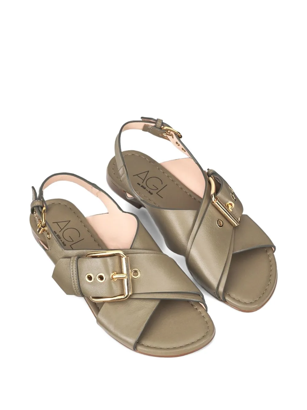 AGL Sandalen met gesp Groen