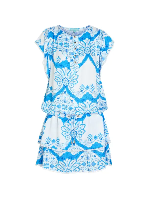 Melissa Odabash tiered floral print beach dress