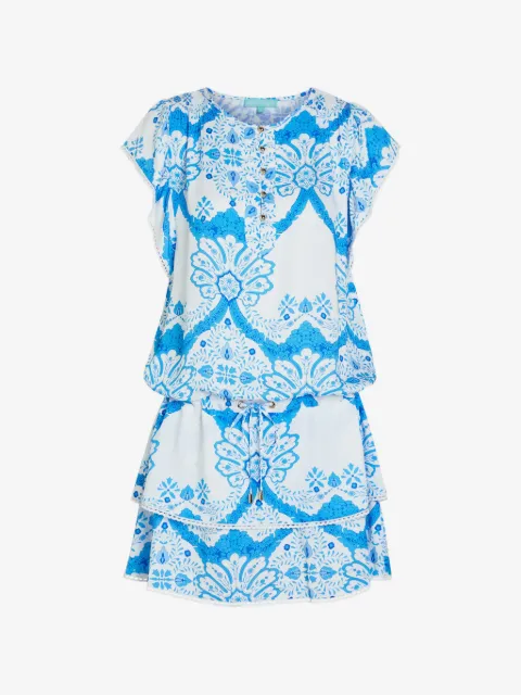 Melissa Odabash tiered floral print beach dress