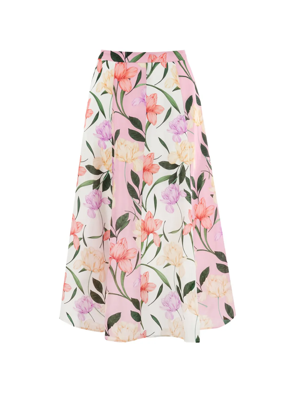 Christy Lynn Nate floral-print skirt - Bianco