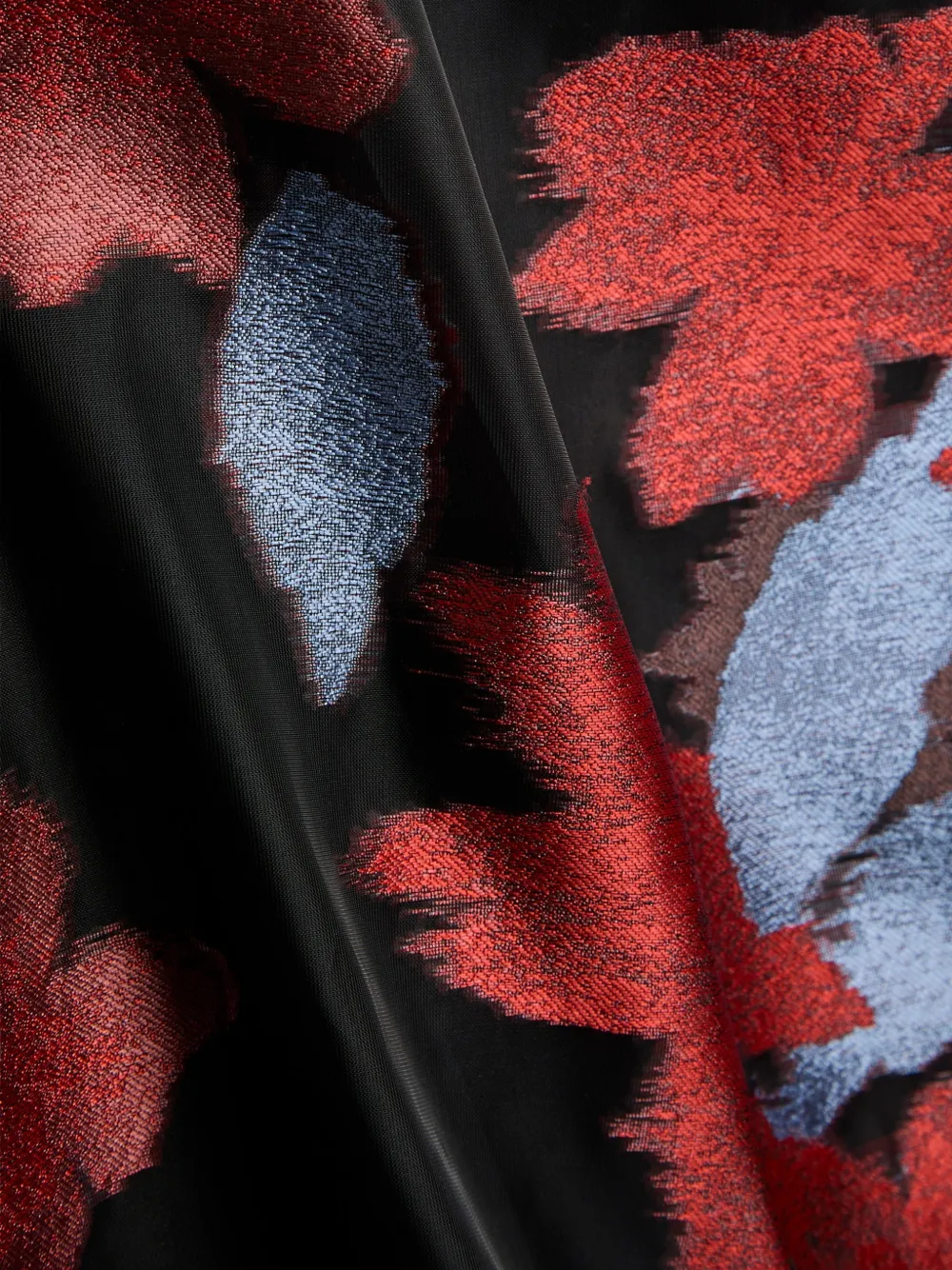 STAUD Vrea mouwloze mini-jurk met bloemendetail Zwart