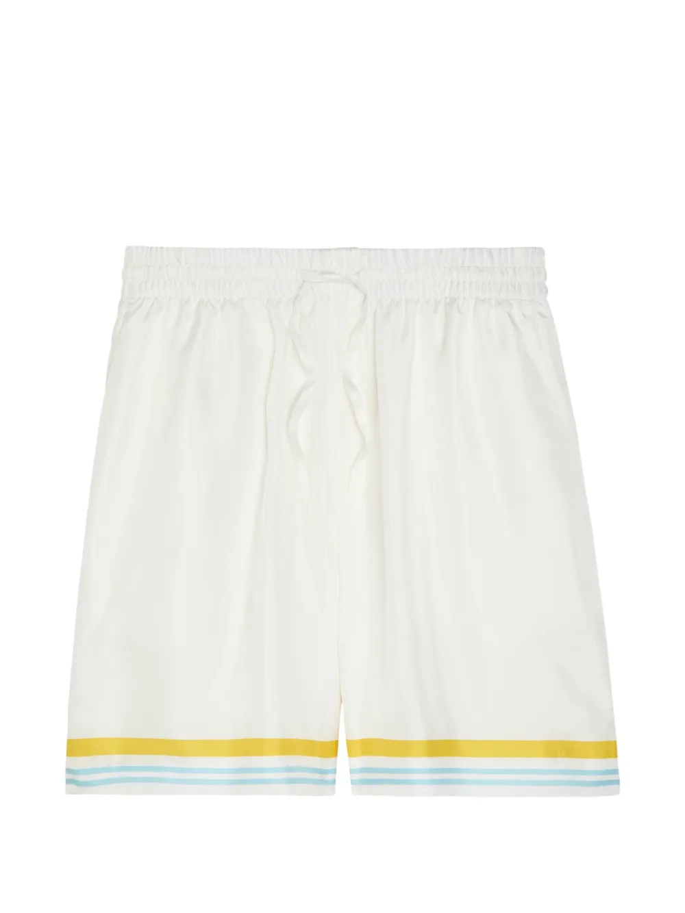 Casablanca striped graphic track shorts - Nude