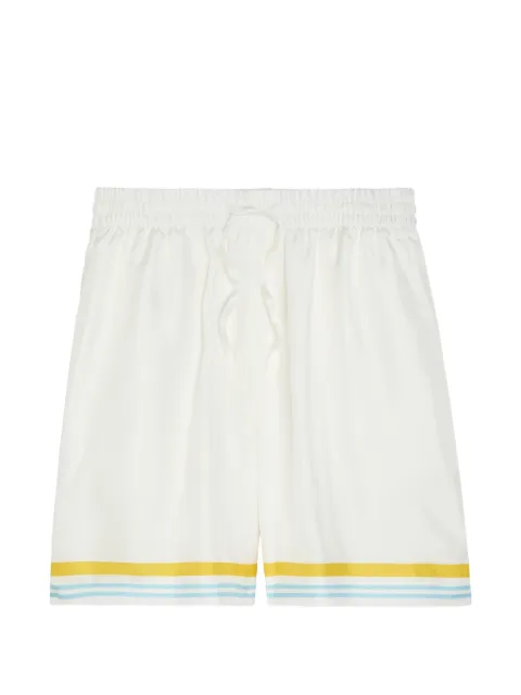 Casablanca striped graphic track shorts