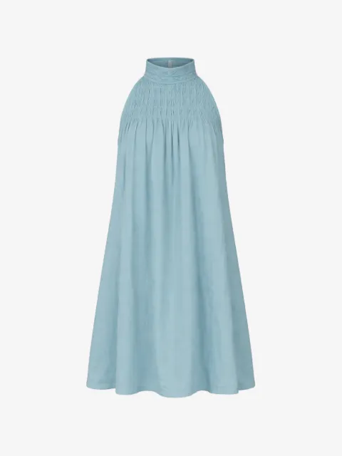 Sea Violet smocked halter dress