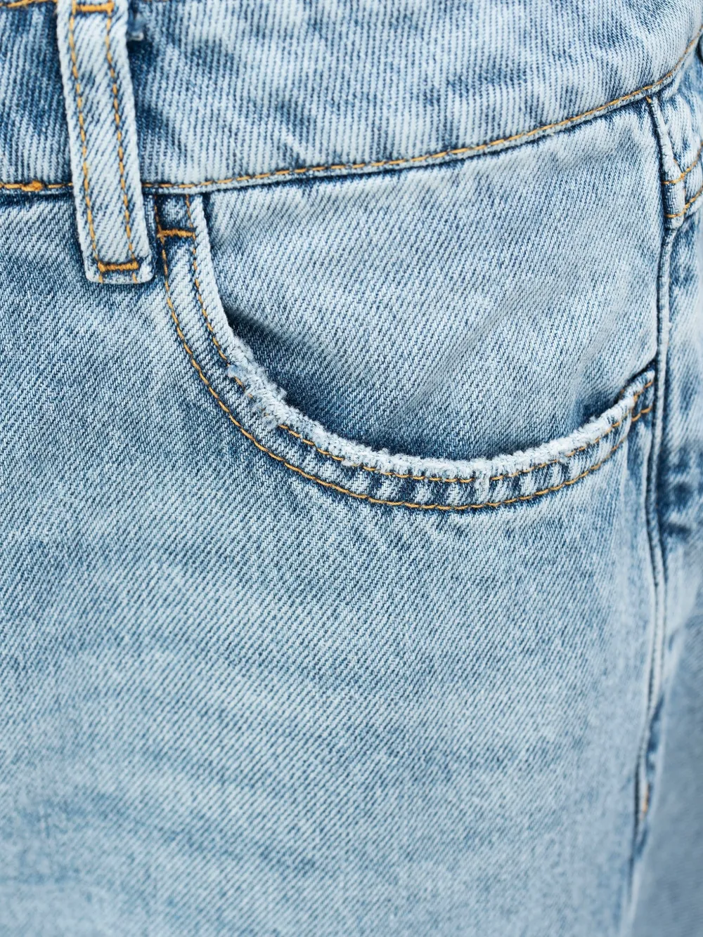 ICON DENIM Tiny jeans met omslag Blauw