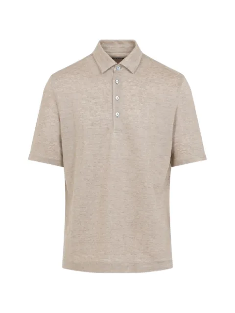 Zegna Oasi linen polo shirt