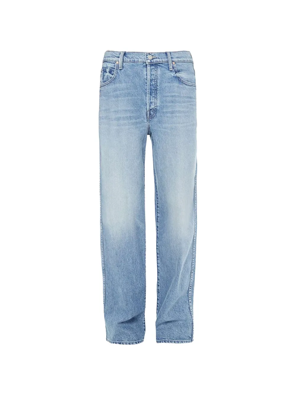 MOTHER buttoned embroidered jeans - Blu