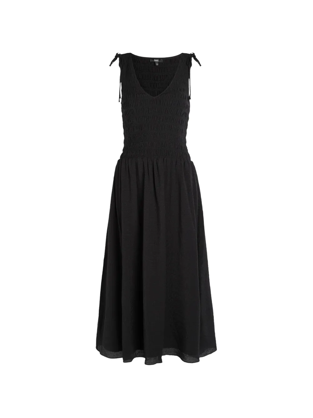 PAIGE Sebestian V-neck midi dress - Nero