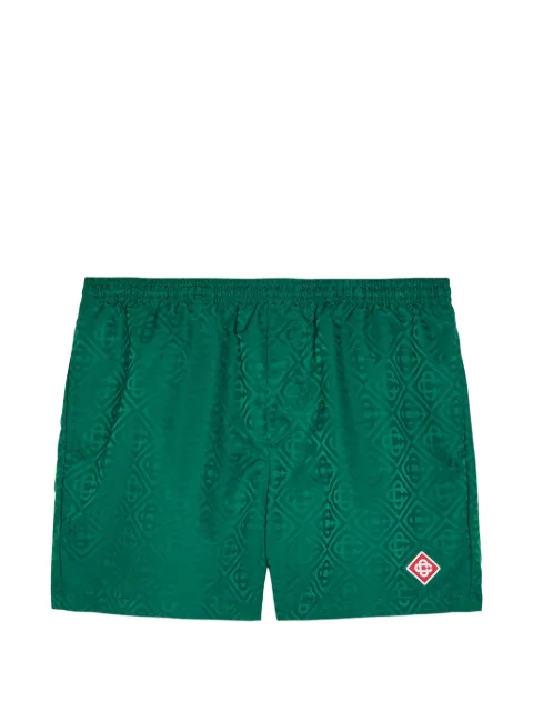Casablanca jacquard badge shorts