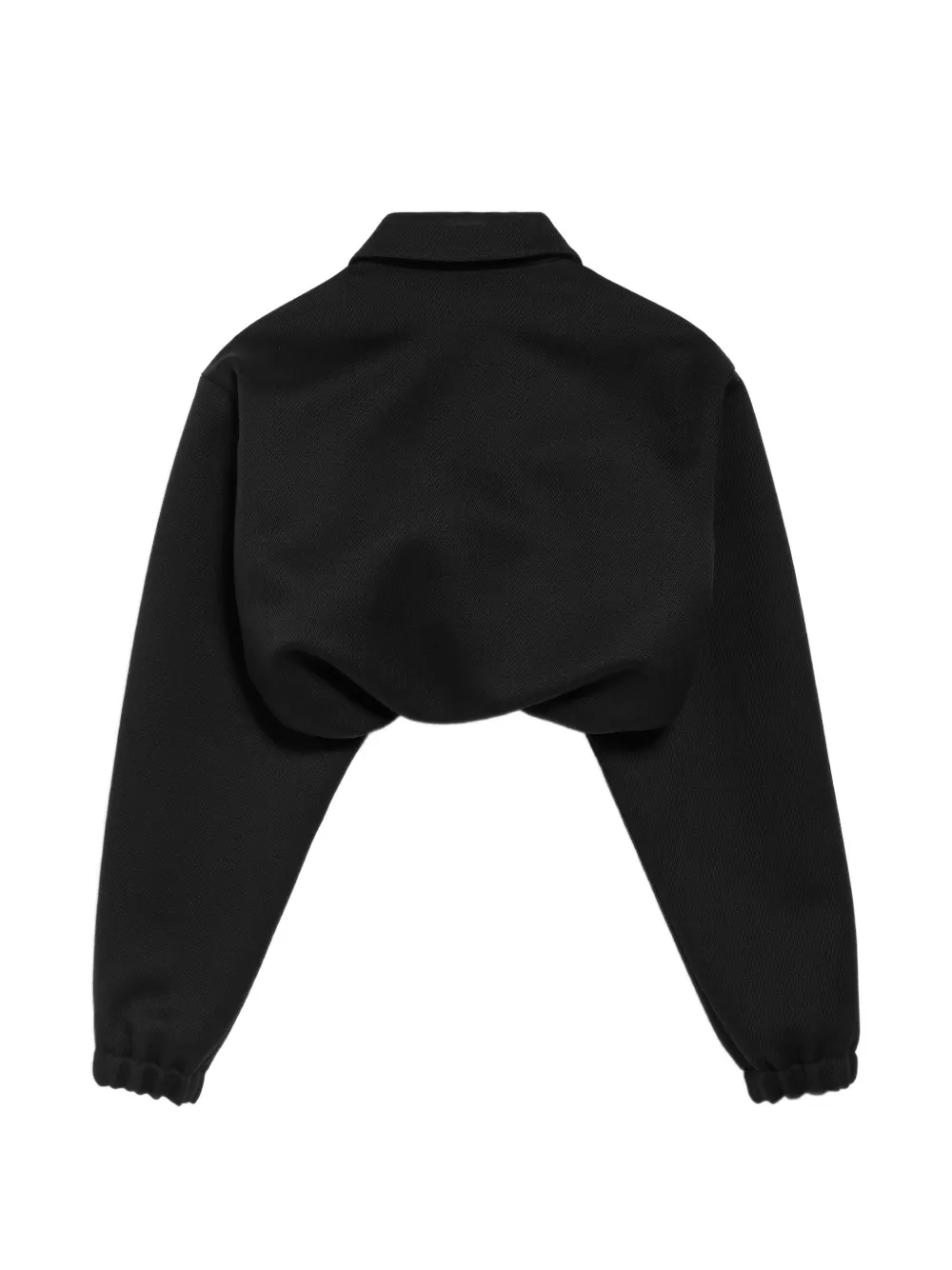 Balenciaga Cropped jack met klassieke kraag Zwart
