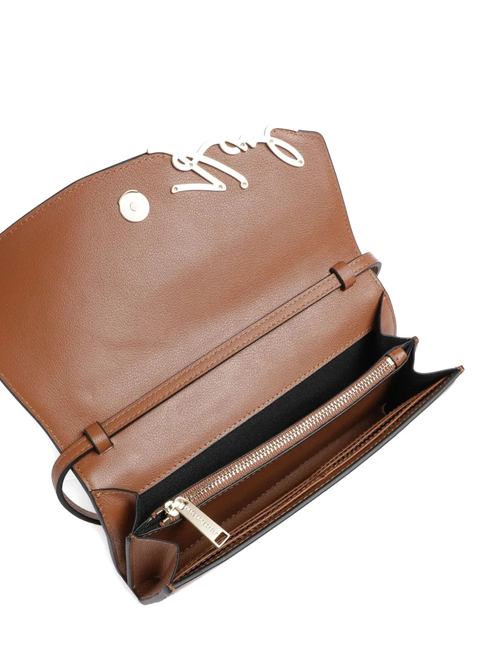 Karl Lagerfeld K Signature schoudertas Bruin