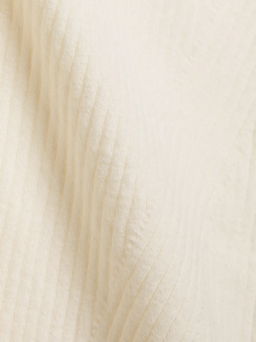PAIGE Ribgebreide polotop Beige