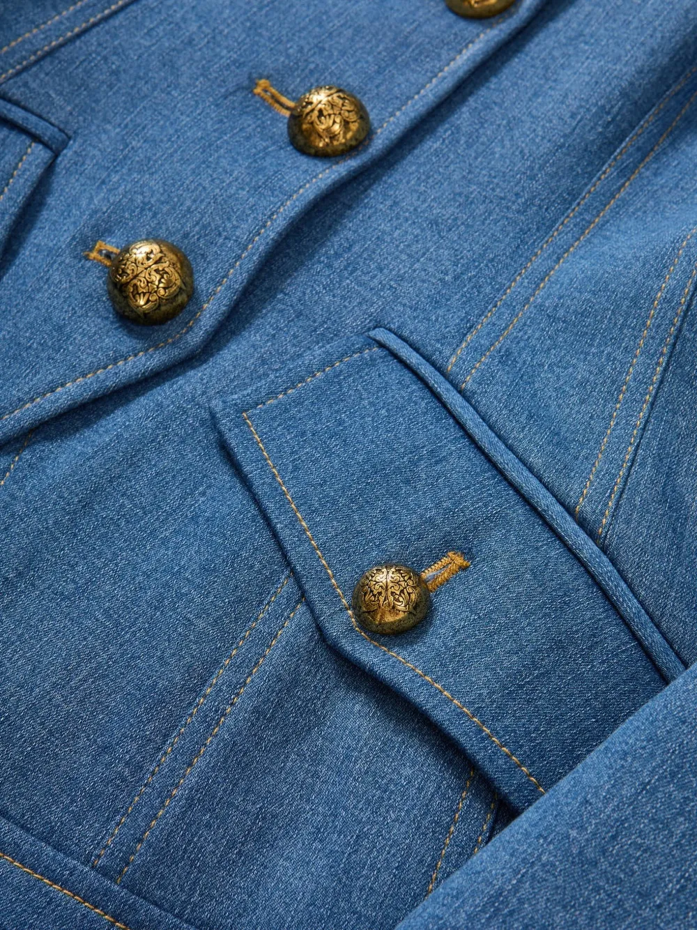 Veronica Beard Randy denim blazer Blauw