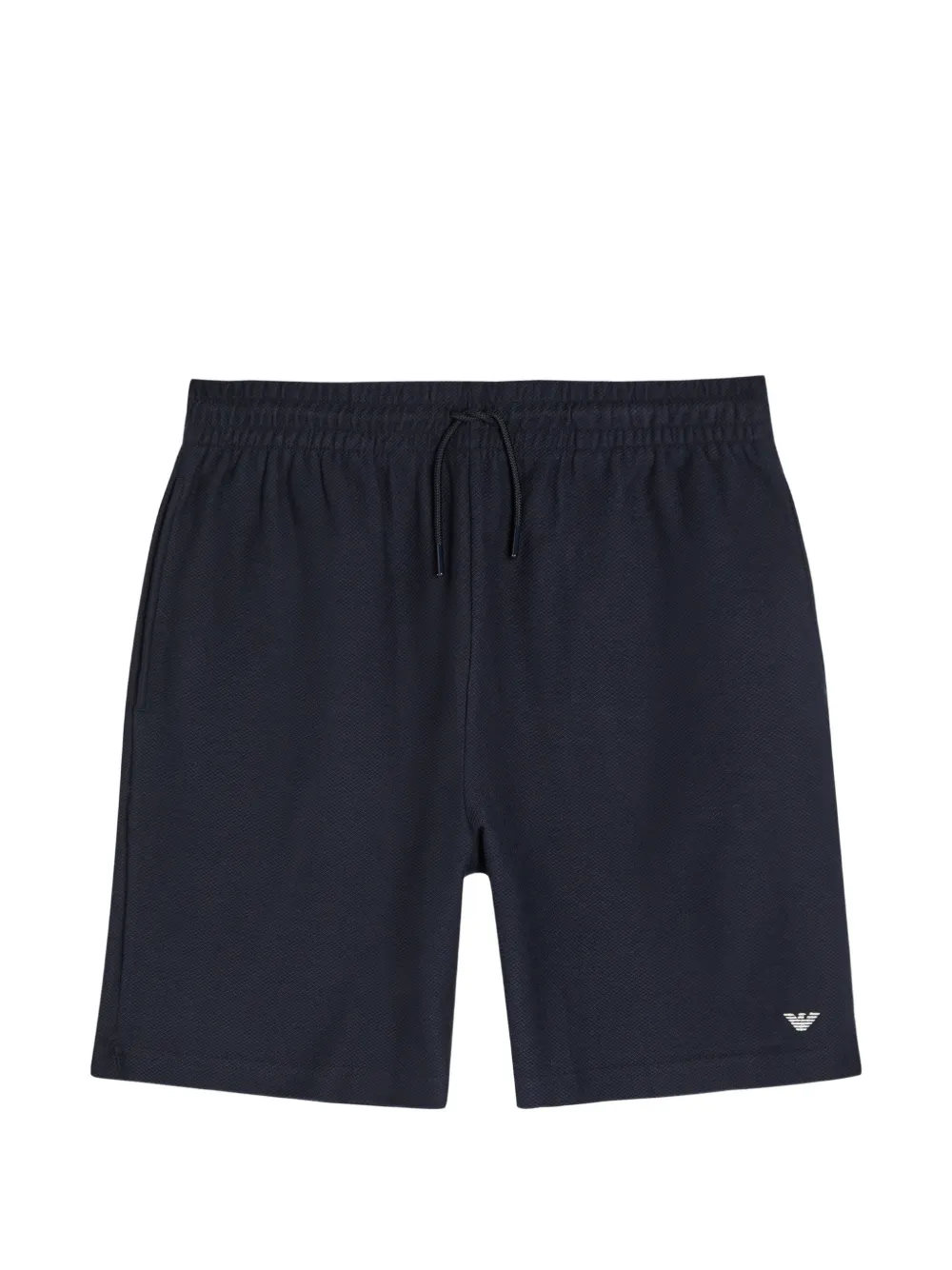 Emporio Armani logo drawstring shorts - Blu