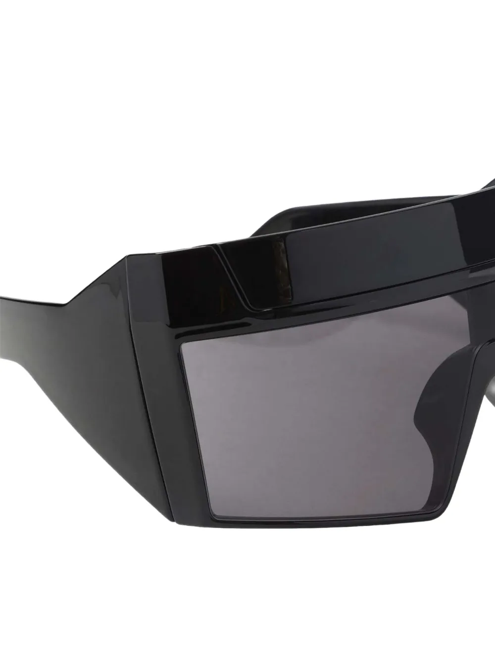 Rick Owens DRKSHDW Rev Shiny zonnebril Zwart