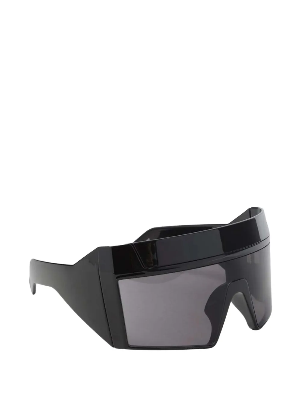 Rick Owens DRKSHDW Rev Shiny zonnebril Zwart