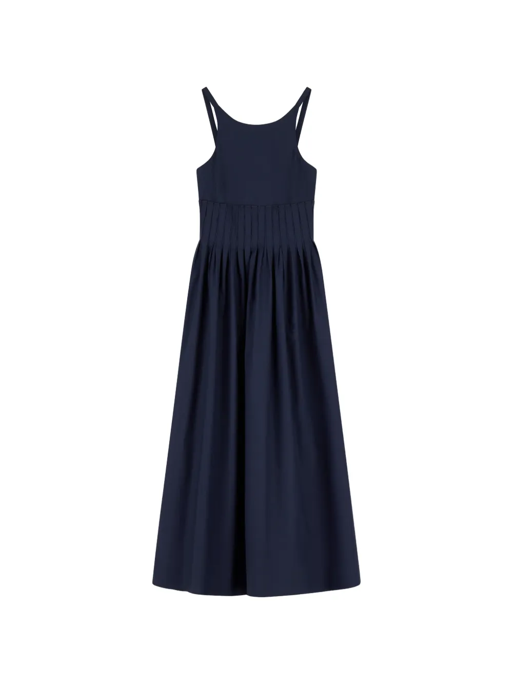 Emporio Armani pleated A-line maxi dress - Blu