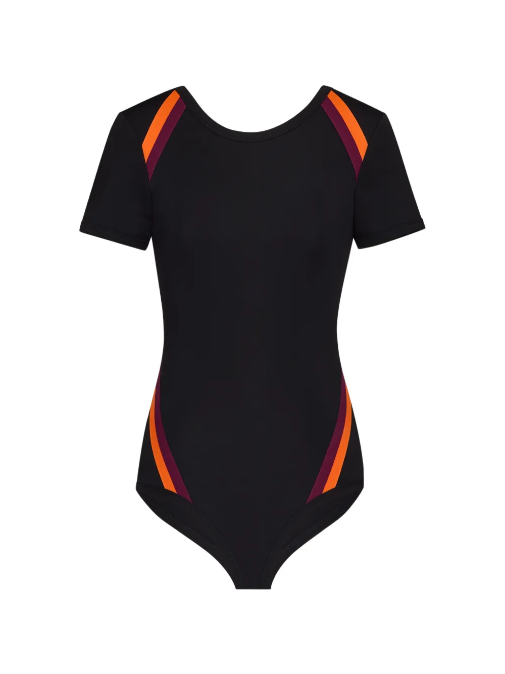 Saint Laurent short-sleeve knitted bodysuit - Schwarz